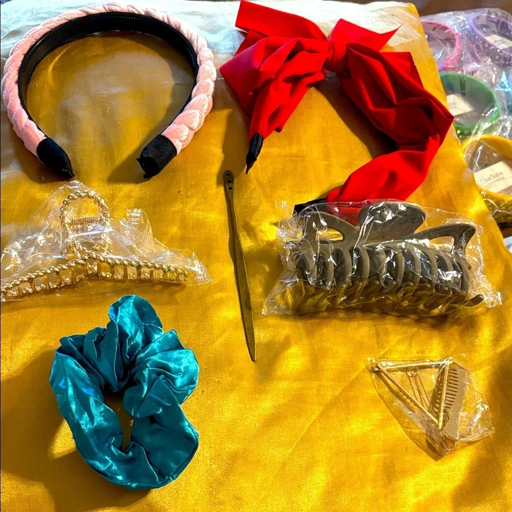 Colorful Hair Accessories 7 piece Set all new